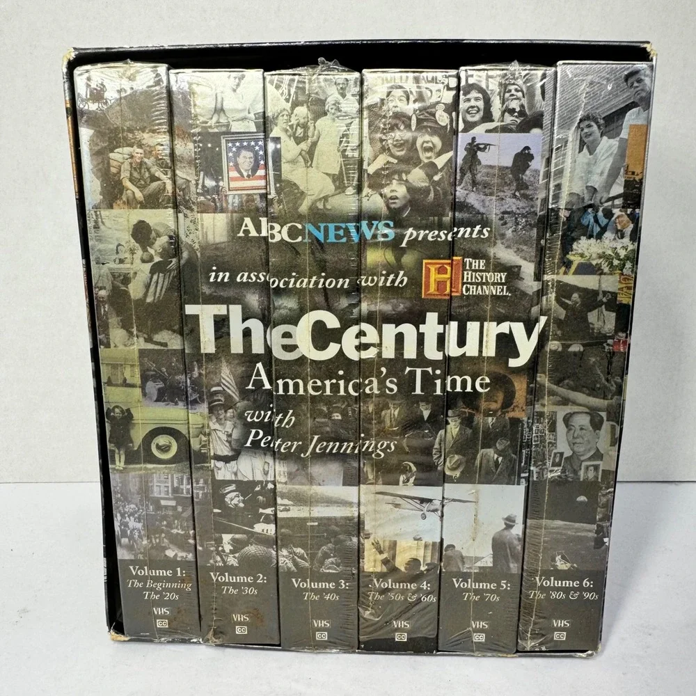 The Century America's Time with Peter Jennings 6 Volume VHS Box Set Vintage 1999